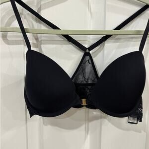 Be Me front closure bra 32D cross back adjustable straps new